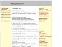 Tablet Screenshot of pedagogikk.info